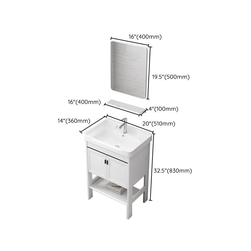 Freestanding Bathroom Sink Vanity Glam Single-Sink Bathroom Vanity Clearhalo 'Bathroom Remodel & Bathroom Fixtures' 'Bathroom Vanities' 'bathroom_vanities' 'Home Improvement' 'home_improvement' 'home_improvement_bathroom_vanities' 1200x1200_b00ef171-52cb-43b9-a274-1dff95844e6d