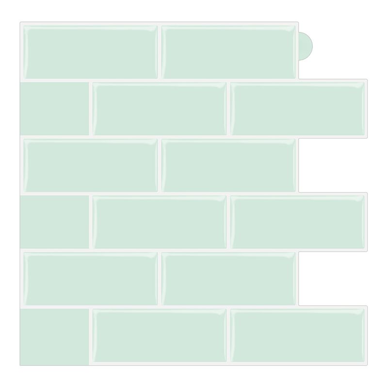 Peel & Stick Subway Tile PVC Stain Resistant Rectangle Peel and Stick Tile for Kitchen Clearhalo 'Flooring 'Home Improvement' 'home_improvement' 'home_improvement_peel_stick_blacksplash' 'Peel & Stick Backsplash Tile' 'peel_stick_blacksplash' 'Walls & Ceilings' Walls and Ceiling' 1200x1200_b03b31e5-3718-46f7-8e6a-3e78627a6db9