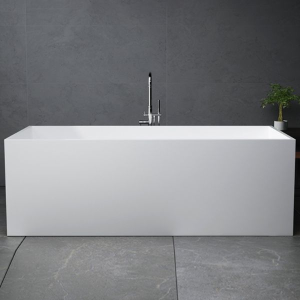 Freestanding Antique Finish Soaking Bathtub Rectangular Modern Bath Tub Clearhalo 'Bathroom Remodel & Bathroom Fixtures' 'Bathtubs' 'Home Improvement' 'home_improvement' 'home_improvement_bathtubs' 'Showers & Bathtubs' 1200x1200_b03d7bdd-0a2a-4230-abf2-1bd89dd8b3d9