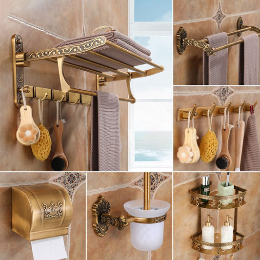 Brass Accessories Hardware Set Traditional Bathroom Accessories Hardware Set Clearhalo 'Bathroom Hardware Sets' 'Bathroom Hardware' 'Bathroom Remodel & Bathroom Fixtures' 'bathroom_hardware_sets' 'Home Improvement' 'home_improvement' 'home_improvement_bathroom_hardware_sets' 1200x1200_b0481d1b-dd3d-4ed3-8ff1-4d37d25597c5
