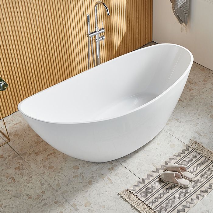 Antique Finish Oval Bathtub Stand Alone Modern Soaking Bath Tub Clearhalo 'Bathroom Remodel & Bathroom Fixtures' 'Bathtubs' 'Home Improvement' 'home_improvement' 'home_improvement_bathtubs' 'Showers & Bathtubs' 1200x1200_b059b88e-9b75-404c-9b7b-2399814b6344