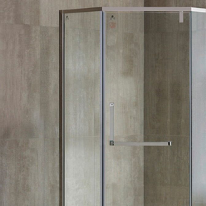 Pivot Stainless Steel Shower Enclosure Neo-Angle Clear Shower Stall Clearhalo 'Bathroom Remodel & Bathroom Fixtures' 'Home Improvement' 'home_improvement' 'home_improvement_shower_stalls_enclosures' 'Shower Stalls & Enclosures' 'shower_stalls_enclosures' 'Showers & Bathtubs' 1200x1200_b05d8c55-6892-4c7c-a47b-067073a9f5f5