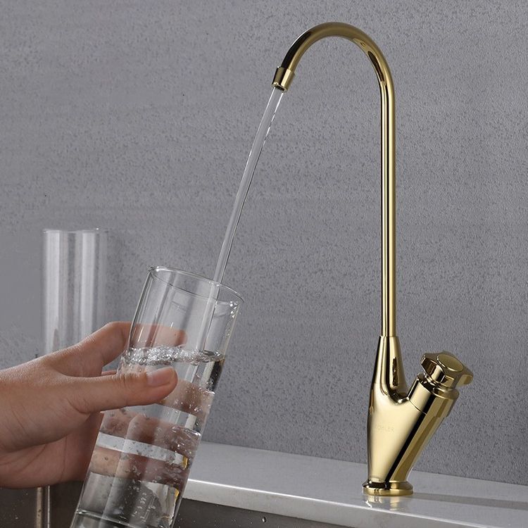 Contemporary Single Handle Kitchen Faucet Metal 1-Hold Bar Faucet Clearhalo 'Home Improvement' 'home_improvement' 'home_improvement_kitchen_faucets' 'Kitchen Faucets' 'Kitchen Remodel & Kitchen Fixtures' 'Kitchen Sinks & Faucet Components' 'kitchen_faucets' 1200x1200_b06a290d-262c-4fdc-89f9-87bb7a0653e0
