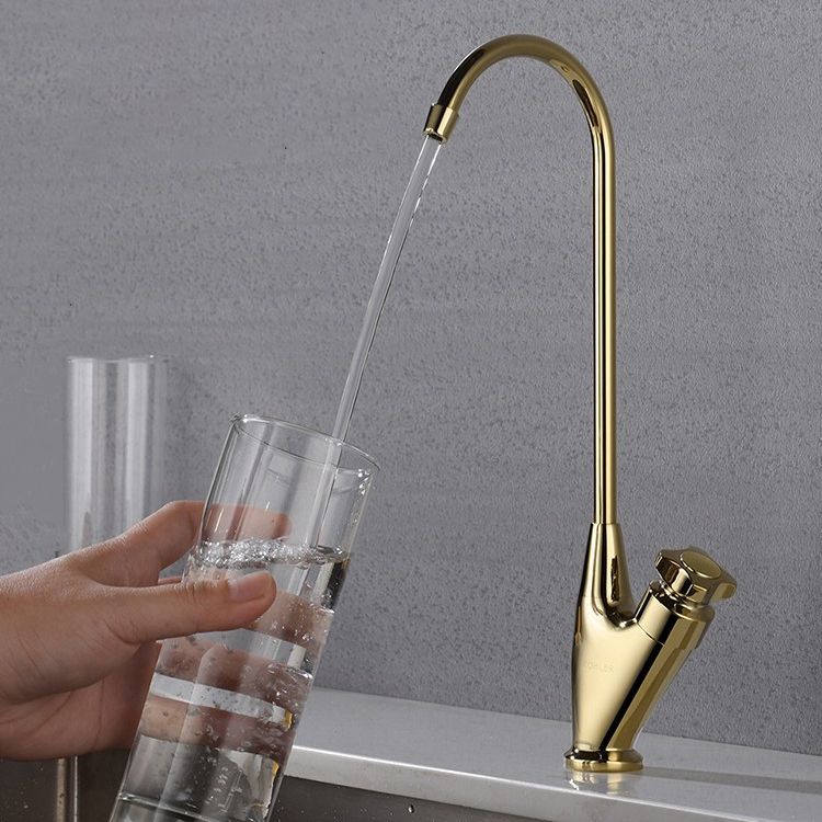 Contemporary Single Handle Kitchen Faucet Metal 1-Hold Bar Faucet Clearhalo 'Home Improvement' 'home_improvement' 'home_improvement_kitchen_faucets' 'Kitchen Faucets' 'Kitchen Remodel & Kitchen Fixtures' 'Kitchen Sinks & Faucet Components' 'kitchen_faucets' 1200x1200_b06a290d-262c-4fdc-89f9-87bb7a0653e0