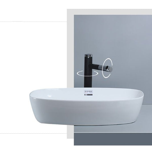 Porcelain Trough Sink Modern Simple Trough Bathroom Sink with Faucet Included Clearhalo 'Bathroom Remodel & Bathroom Fixtures' 'Bathroom Sinks & Faucet Components' 'Bathroom Sinks' 'bathroom_sink' 'Home Improvement' 'home_improvement' 'home_improvement_bathroom_sink' 1200x1200_b06f60ec-7c43-4863-a5d1-56b62ccf7941