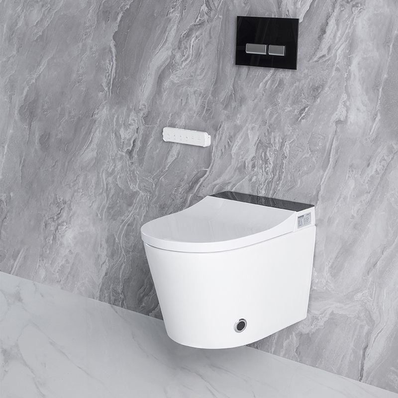 Modern Elongated Wall Hung Toilet Set with Remote Control Included Clearhalo 'Bathroom Remodel & Bathroom Fixtures' 'Bidets' 'Home Improvement' 'home_improvement' 'home_improvement_bidets' 'Toilets & Bidets' 1200x1200_b07294f0-5410-4a47-8a43-ab62e078c660
