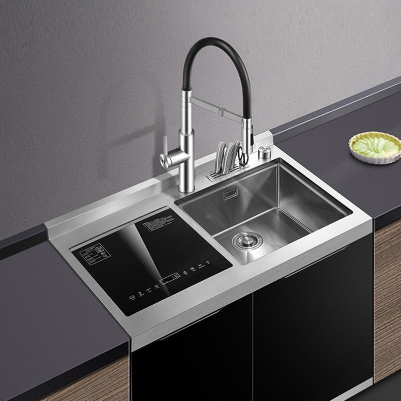 Classic Rectangle Kitchen Sink Stainless Steel Drop-In Friction Resistant Kitchen Sink Clearhalo 'Home Improvement' 'home_improvement' 'home_improvement_kitchen_sinks' 'Kitchen Remodel & Kitchen Fixtures' 'Kitchen Sinks & Faucet Components' 'Kitchen Sinks' 'kitchen_sinks' 1200x1200_b0763be4-79e0-4c75-a223-339da6d32562
