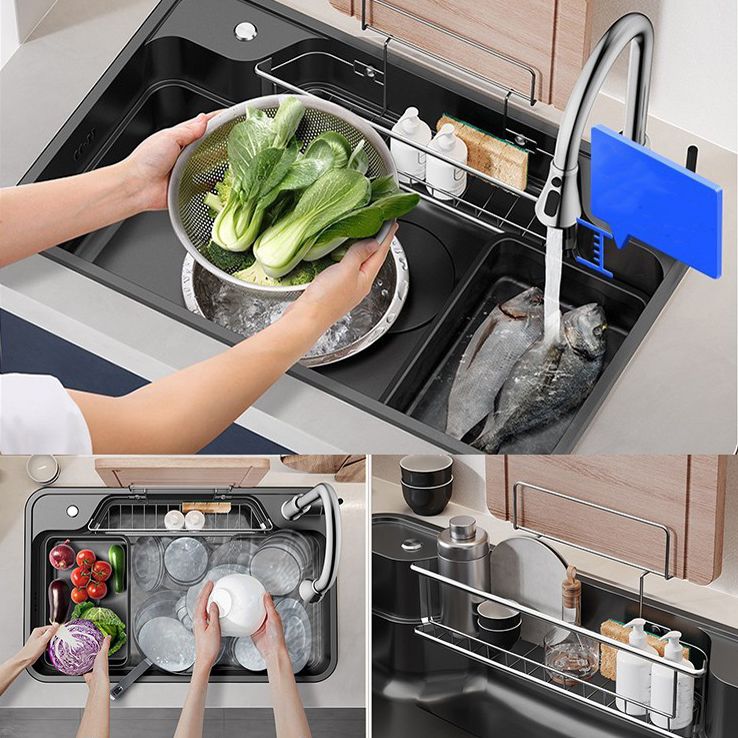 Stainless Steel Kitchen Sink Modern Style Kitchen Sink with Drain Strainer Kit Clearhalo 'Home Improvement' 'home_improvement' 'home_improvement_kitchen_sinks' 'Kitchen Remodel & Kitchen Fixtures' 'Kitchen Sinks & Faucet Components' 'Kitchen Sinks' 'kitchen_sinks' 1200x1200_b07ce9fd-260c-4aaf-ac6d-2bc978f25549