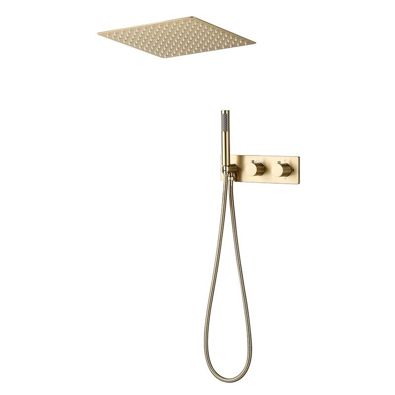Modern Shower Trim Brass Fixed Shower Head Shower Head Combo Clearhalo 'Bathroom Remodel & Bathroom Fixtures' 'Home Improvement' 'home_improvement' 'home_improvement_shower_faucets' 'Shower Faucets & Systems' 'shower_faucets' 'Showers & Bathtubs Plumbing' 'Showers & Bathtubs' 1200x1200_b08aae6f-8ea6-4590-88ae-99ff8fad4cfd
