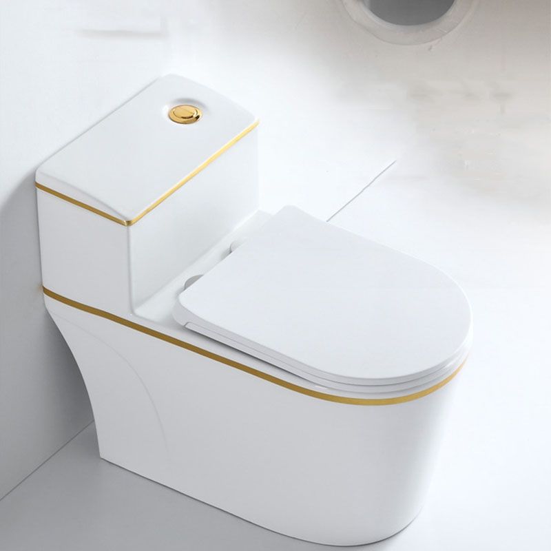 Siphon Jet Toilet Traditional One-Piece Toilet with Slow Close Seat Clearhalo 'Bathroom Remodel & Bathroom Fixtures' 'Home Improvement' 'home_improvement' 'home_improvement_toilets' 'Toilets & Bidets' 'Toilets' 1200x1200_b0aa8fd0-b780-4341-a34d-a297b5ddc185
