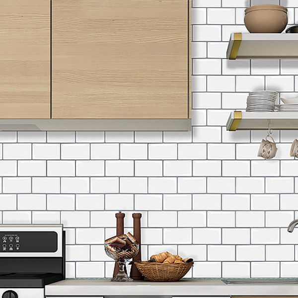 Modern Peel and Stick Tiles PVC Subway Tile Peel and Stick Wall Tile for Bathroom Clearhalo 'Flooring 'Home Improvement' 'home_improvement' 'home_improvement_peel_stick_blacksplash' 'Peel & Stick Backsplash Tile' 'peel_stick_blacksplash' 'Walls & Ceilings' Walls and Ceiling' 1200x1200_b0aef620-9d93-45be-9796-bbc7293ed768