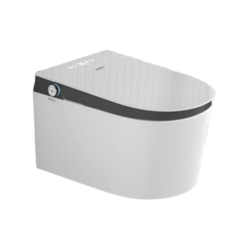 Elongated Ceramic Wall Mounted Bidet with Heated Seat and Dryer Clearhalo 'Bathroom Remodel & Bathroom Fixtures' 'Bidets' 'Home Improvement' 'home_improvement' 'home_improvement_bidets' 'Toilets & Bidets' 1200x1200_b0b38bbd-06aa-4db8-a11b-4741c70c6ab0