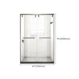 Transparent Scratch Resistant Shower Bath Door Gray Shower Bath Door Clearhalo 'Bathroom Remodel & Bathroom Fixtures' 'Home Improvement' 'home_improvement' 'home_improvement_shower_tub_doors' 'Shower and Tub Doors' 'shower_tub_doors' 'Showers & Bathtubs' 1200x1200_b0b49911-1dfc-4eec-9368-aa37b9acd9b7