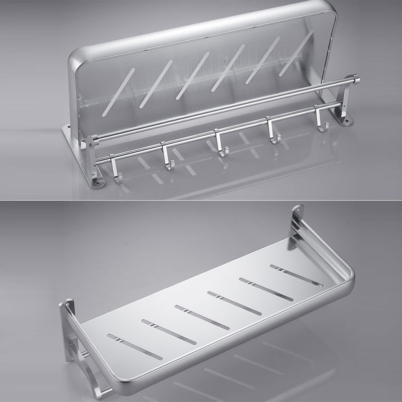 5-Piece Modern Bathroom Accessory Set with Bath Shelf/Towel Bar/Paper Holder Clearhalo 'Bathroom Hardware Sets' 'Bathroom Hardware' 'Bathroom Remodel & Bathroom Fixtures' 'bathroom_hardware_sets' 'Home Improvement' 'home_improvement' 'home_improvement_bathroom_hardware_sets' 1200x1200_b0b88701-3ec4-4655-b09c-ef374b9bb270