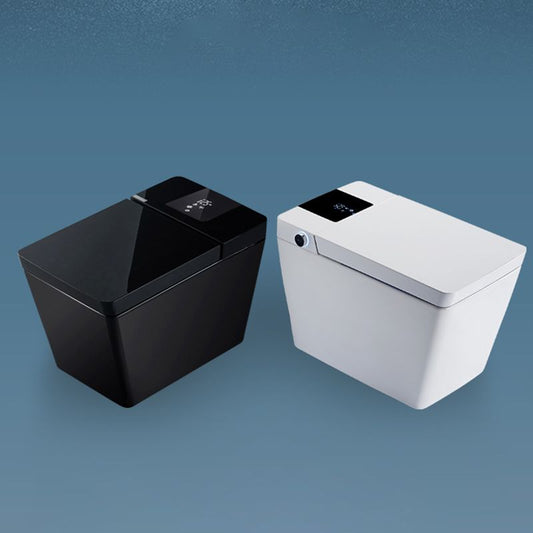 Minimalism Elongated All-in-One Bidet Ceramic Smart Toilet Bidet with Heated Seat Clearhalo 'Bathroom Remodel & Bathroom Fixtures' 'Bidets' 'Home Improvement' 'home_improvement' 'home_improvement_bidets' 'Toilets & Bidets' 1200x1200_b0bd9a0f-10ba-4694-8abd-b9c0b937b59e
