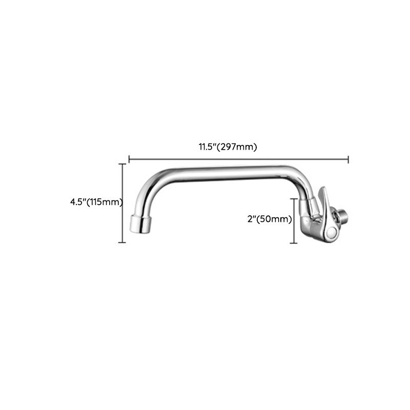 Contemporary Single Handle Kitchen Faucet Brass 1-Hold Bar Faucet Clearhalo 'Home Improvement' 'home_improvement' 'home_improvement_kitchen_faucets' 'Kitchen Faucets' 'Kitchen Remodel & Kitchen Fixtures' 'Kitchen Sinks & Faucet Components' 'kitchen_faucets' 1200x1200_b0cc78c0-4f73-4882-8a19-f936b425494c