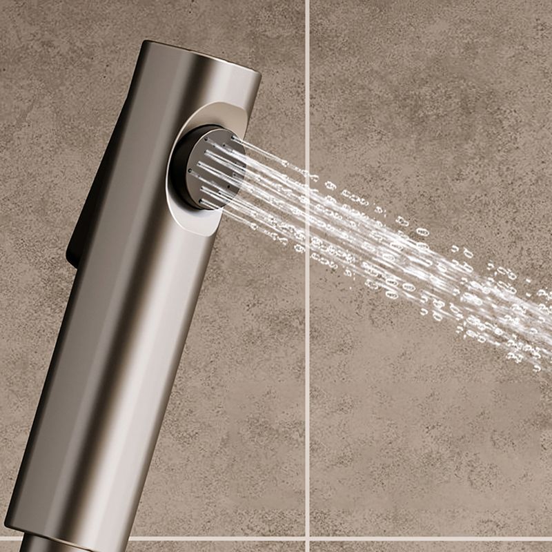 Modern Style Shower System Spot Resist Wall Mounted Rain Shower System Clearhalo 'Bathroom Remodel & Bathroom Fixtures' 'Home Improvement' 'home_improvement' 'home_improvement_shower_faucets' 'Shower Faucets & Systems' 'shower_faucets' 'Showers & Bathtubs Plumbing' 'Showers & Bathtubs' 1200x1200_b0e797c5-f829-4029-b84d-4b4a0cce07d3