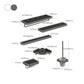 Modern Bath Hardware Set Paper Holder Towel Bar Bathroom Accessory Kit Clearhalo 'Bathroom Hardware Sets' 'Bathroom Hardware' 'Bathroom Remodel & Bathroom Fixtures' 'bathroom_hardware_sets' 'Home Improvement' 'home_improvement' 'home_improvement_bathroom_hardware_sets' 1200x1200_b106afe1-559c-4d04-ab1d-8348cfeac3b9