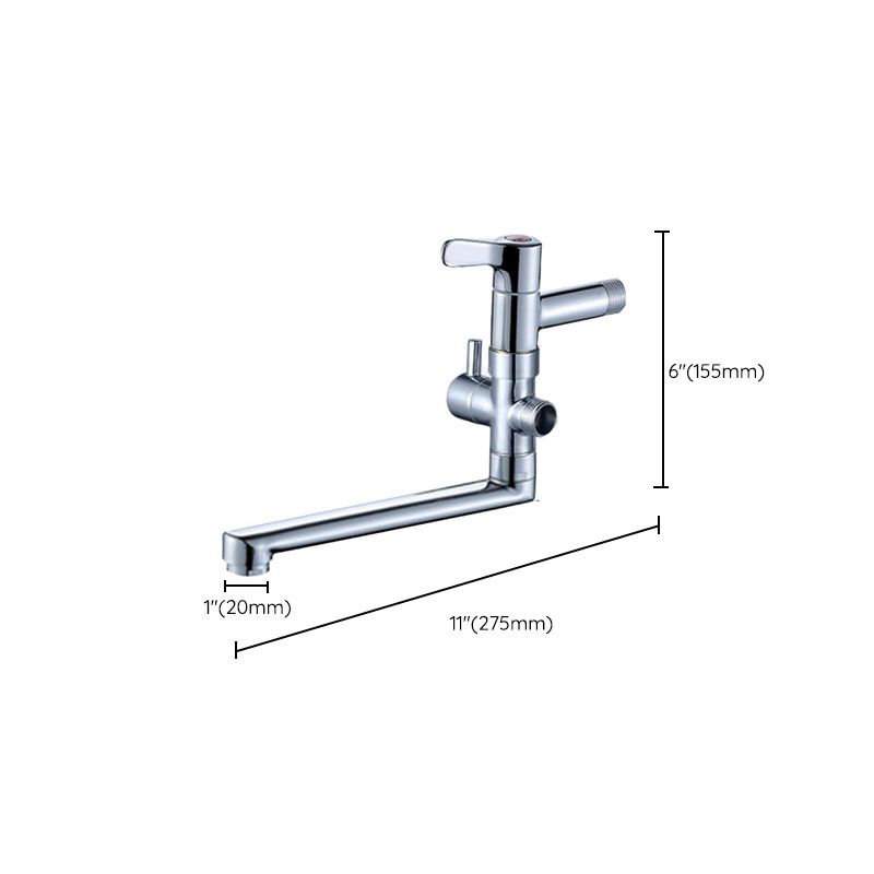 Modern Faucet 1-Handle and 1-Hole Single Level Pot Filler Kitchen Faucet Clearhalo 'Home Improvement' 'home_improvement' 'home_improvement_kitchen_faucets' 'Kitchen Faucets' 'Kitchen Remodel & Kitchen Fixtures' 'Kitchen Sinks & Faucet Components' 'kitchen_faucets' 1200x1200_b107daef-cc9d-4a85-8183-7527b3c6b5e7