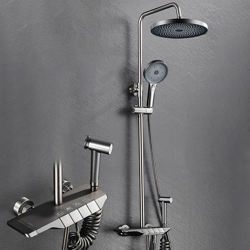 Modern Thermostatic Shower Combo Slide Bar Valve Included Shower System Clearhalo 'Bathroom Remodel & Bathroom Fixtures' 'Home Improvement' 'home_improvement' 'home_improvement_shower_faucets' 'Shower Faucets & Systems' 'shower_faucets' 'Showers & Bathtubs Plumbing' 'Showers & Bathtubs' 1200x1200_b10b17d4-59c7-4ac7-95d9-9742669e8fd5
