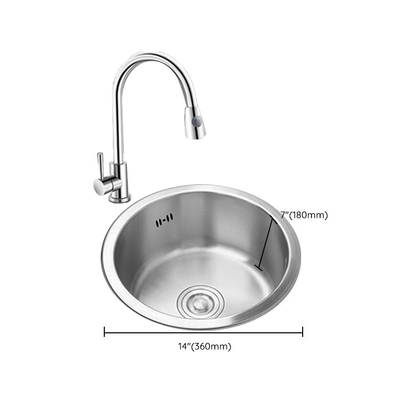 Round Kitchen Sink Stainless Steel Drop-In Basket Strainer Kitchen Sink with Faucet Clearhalo 'Home Improvement' 'home_improvement' 'home_improvement_kitchen_sinks' 'Kitchen Remodel & Kitchen Fixtures' 'Kitchen Sinks & Faucet Components' 'Kitchen Sinks' 'kitchen_sinks' 1200x1200_b126a4e2-d2b8-4a0e-88a8-6e8ceb9ec510