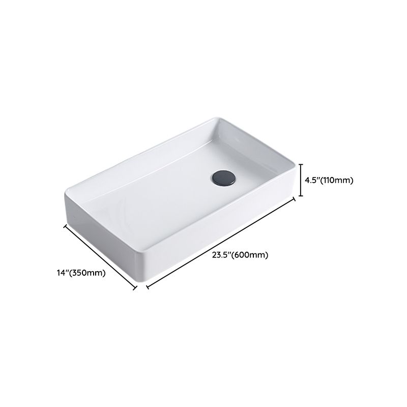 Modern Porcelain Trough Sink White Trough Sink With Basin, and Faucet Clearhalo 'Bathroom Remodel & Bathroom Fixtures' 'Bathroom Sinks & Faucet Components' 'Bathroom Sinks' 'bathroom_sink' 'Home Improvement' 'home_improvement' 'home_improvement_bathroom_sink' 1200x1200_b14accf1-1646-4983-afda-4d1ac817a5c2