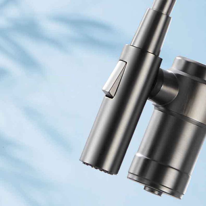 Single Handle Kitchen Faucet with Supply Lines Kitchen Sink Faucet with Pull down Sprayer Clearhalo 'Home Improvement' 'home_improvement' 'home_improvement_kitchen_faucets' 'Kitchen Faucets' 'Kitchen Remodel & Kitchen Fixtures' 'Kitchen Sinks & Faucet Components' 'kitchen_faucets' 1200x1200_b14fd2f2-34f4-4f07-a3c4-ba796bda7142