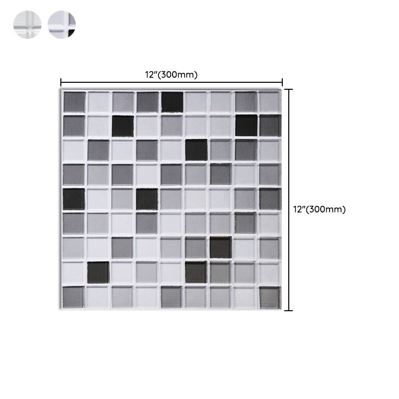 Waterproof Peel & Stick PVC Mosaic Tile Mosaic Tile Wallpaper Clearhalo 'Flooring 'Home Improvement' 'home_improvement' 'home_improvement_peel_stick_blacksplash' 'Peel & Stick Backsplash Tile' 'peel_stick_blacksplash' 'Walls & Ceilings' Walls and Ceiling' 1200x1200_b16d2432-742e-41d5-b526-cda0c7cf65d5