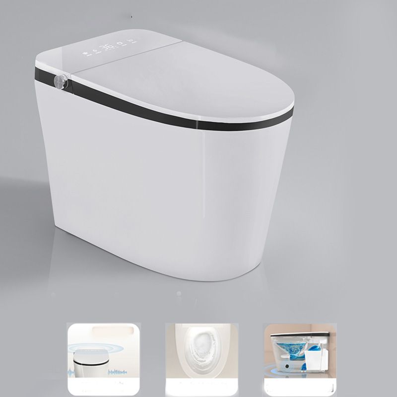 Elongated White Floor Standing Bidet with Heated Seat and Remote Control Included Clearhalo 'Bathroom Remodel & Bathroom Fixtures' 'Bidets' 'Home Improvement' 'home_improvement' 'home_improvement_bidets' 'Toilets & Bidets' 1200x1200_b16f5a90-4535-469f-a1d9-2f20668724fc