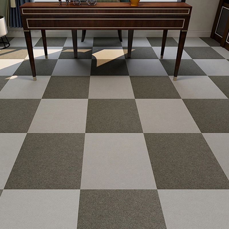 Bedroom Carpet Tiles Solid Color Lever Loop Color Block Carpet Tiles Clearhalo 'Carpet Tiles & Carpet Squares' 'carpet_tiles_carpet_squares' 'Flooring 'Home Improvement' 'home_improvement' 'home_improvement_carpet_tiles_carpet_squares' Walls and Ceiling' 1200x1200_b184f3aa-badf-4dac-a836-8af9981d733c