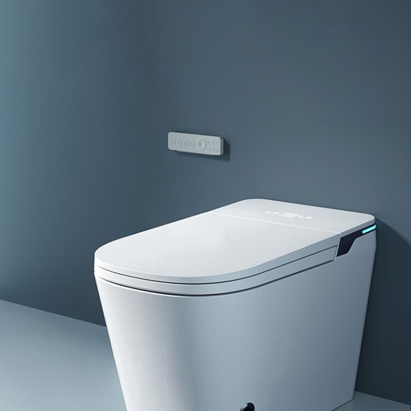 Contemporary Elongated White Foot Sensor Heated Seat Floor Mount Bidet Clearhalo 'Bathroom Remodel & Bathroom Fixtures' 'Bidets' 'Home Improvement' 'home_improvement' 'home_improvement_bidets' 'Toilets & Bidets' 1200x1200_b189cfcc-4a49-42d2-94a4-bc8f1cd5e0a5