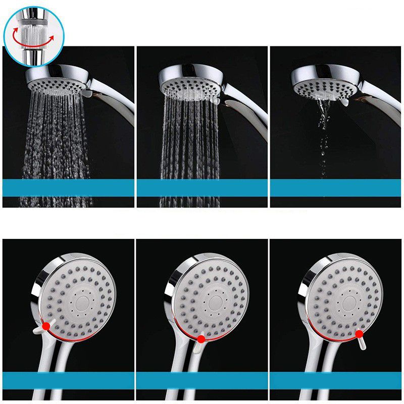 Classic Dual Shower Head Square Large Shower Head with Round Hand Shower Clearhalo 'Bathroom Remodel & Bathroom Fixtures' 'Home Improvement' 'home_improvement' 'home_improvement_shower_heads' 'Shower Heads' 'shower_heads' 'Showers & Bathtubs Plumbing' 'Showers & Bathtubs' 1200x1200_b19017ff-1c2c-4d4e-b008-e3cb3c123f95