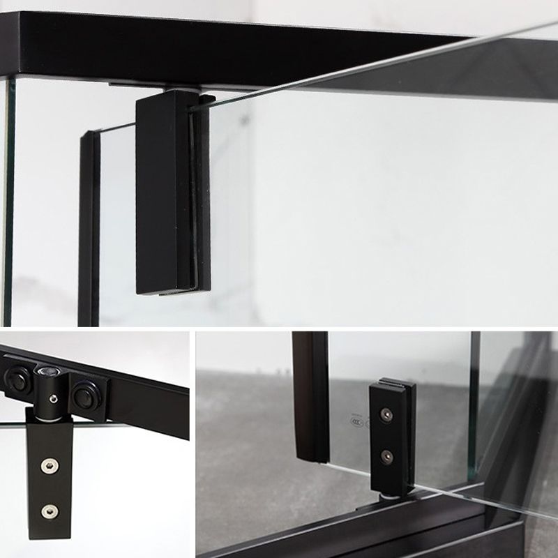 Modern Style Shower Stall Semicircle Metal Frame Framed Shower Stall Clearhalo 'Bathroom Remodel & Bathroom Fixtures' 'Home Improvement' 'home_improvement' 'home_improvement_shower_stalls_enclosures' 'Shower Stalls & Enclosures' 'shower_stalls_enclosures' 'Showers & Bathtubs' 1200x1200_b19d2490-f6a5-496d-9d61-87af852e72b8