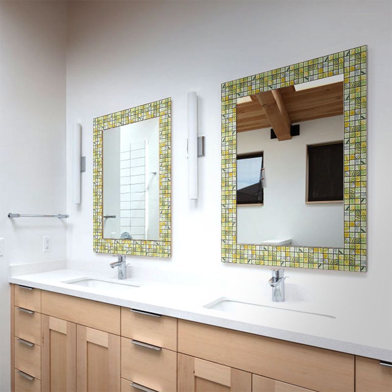 PVC Square Peel & Stick Mosaic Tile Multi-Color Backsplash & Wall Tile ...