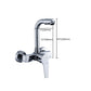 Contemporary Wall Mounted Kitchen Faucet High Arch Double Handles Water Filler in Chrome Clearhalo 'Home Improvement' 'home_improvement' 'home_improvement_kitchen_faucets' 'Kitchen Faucets' 'Kitchen Remodel & Kitchen Fixtures' 'Kitchen Sinks & Faucet Components' 'kitchen_faucets' 1200x1200_b1d0bfc7-3439-44ff-9859-ddfb75f8fb75