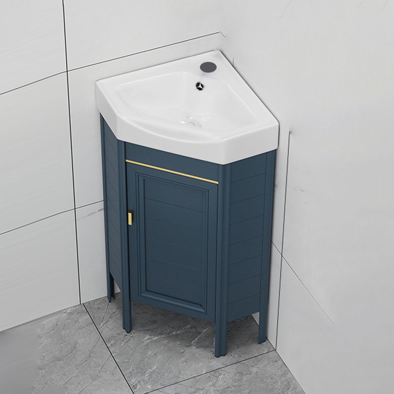 Gorgeous Sink Cabinet Blue Tone Free-standing Corner Bathroom Vanity Clearhalo 'Bathroom Remodel & Bathroom Fixtures' 'Bathroom Vanities' 'bathroom_vanities' 'Home Improvement' 'home_improvement' 'home_improvement_bathroom_vanities' 1200x1200_b1d23a0e-f638-446b-af09-4ff121385e02