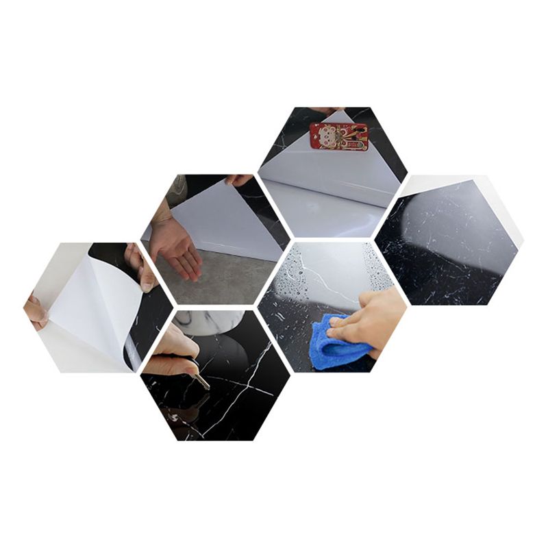 Modern Square Wallpaper Single Tile PVC Peel & Stick Subway Tile for Shower Clearhalo 'Flooring 'Home Improvement' 'home_improvement' 'home_improvement_peel_stick_blacksplash' 'Peel & Stick Backsplash Tile' 'peel_stick_blacksplash' 'Walls & Ceilings' Walls and Ceiling' 1200x1200_b1d8db6e-0fec-402a-8cbe-71887868253a