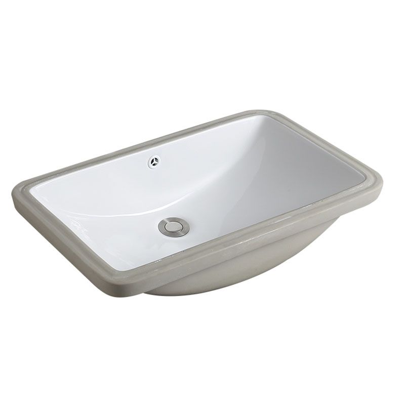 Modern Undermount Vanity Sink Porcelain Shut-Off Valve Included Bathroom Sink Clearhalo 'Bathroom Remodel & Bathroom Fixtures' 'Bathroom Sinks & Faucet Components' 'Bathroom Sinks' 'bathroom_sink' 'Home Improvement' 'home_improvement' 'home_improvement_bathroom_sink' 1200x1200_b1d9b50e-3dd1-4481-a12e-20cc8e678838