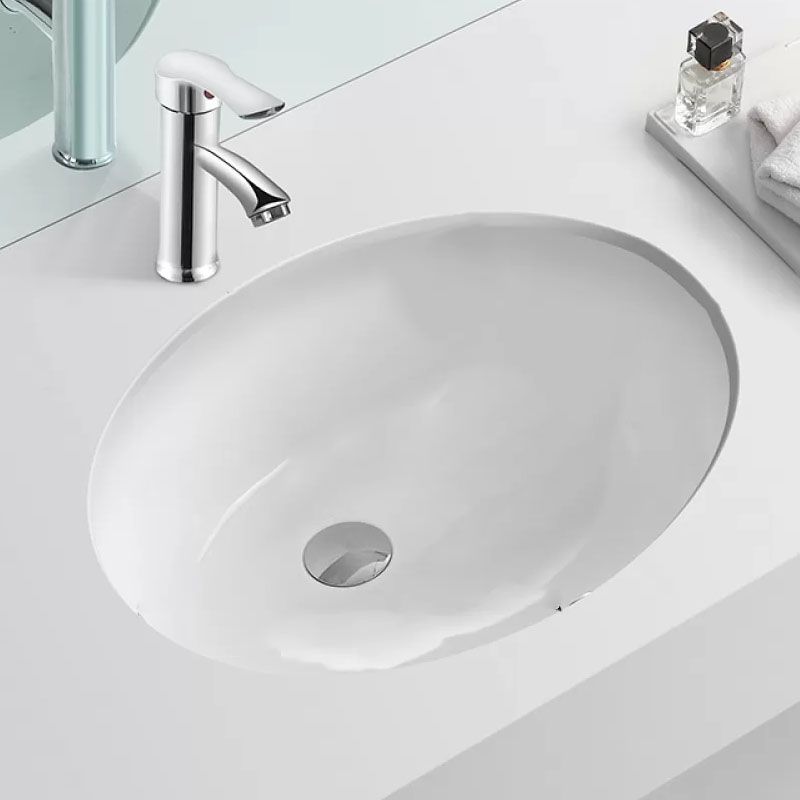 Bathroom Sink Ceramic White Round Anti-spill Sink with Faucet Clearhalo 'Bathroom Remodel & Bathroom Fixtures' 'Bathroom Sinks & Faucet Components' 'Bathroom Sinks' 'bathroom_sink' 'Home Improvement' 'home_improvement' 'home_improvement_bathroom_sink' 1200x1200_b1dc5974-8a38-408a-8413-a88c41298d06