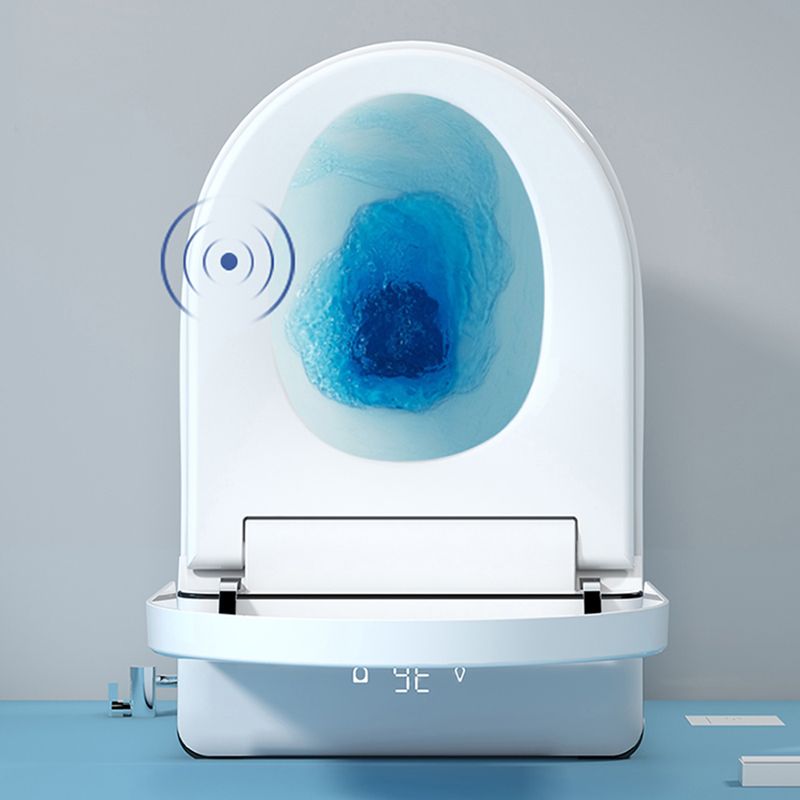 Temperature Control Wall Hung Toilet Ceramic Foot Sensor Bidet Clearhalo 'Bathroom Remodel & Bathroom Fixtures' 'Bidets' 'Home Improvement' 'home_improvement' 'home_improvement_bidets' 'Toilets & Bidets' 1200x1200_b1eb6a79-9f9c-4c2d-99ee-d59e15cffe33