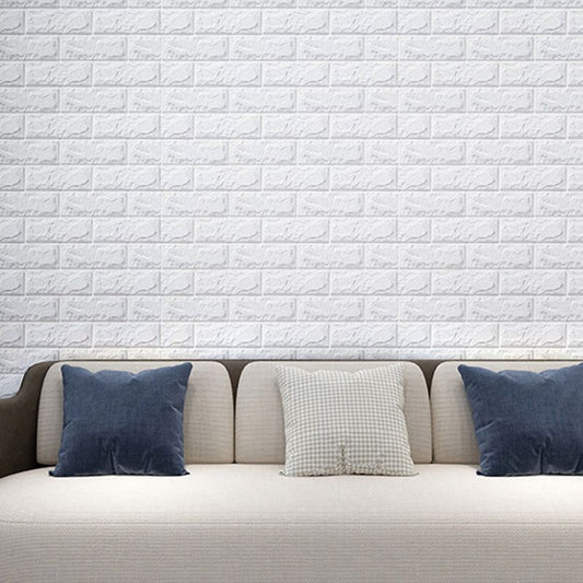 Foam Waterproof Water Panel Living Room 3D Artificial Brick Contemporary Panel (10-Pack) Clearhalo 'Flooring 'Home Improvement' 'home_improvement' 'home_improvement_wall_paneling' 'Wall Paneling' 'wall_paneling' 'Walls & Ceilings' Walls and Ceiling' 1200x1200_b1f3a0a6-1a82-4676-973f-d8fa92dd9dce
