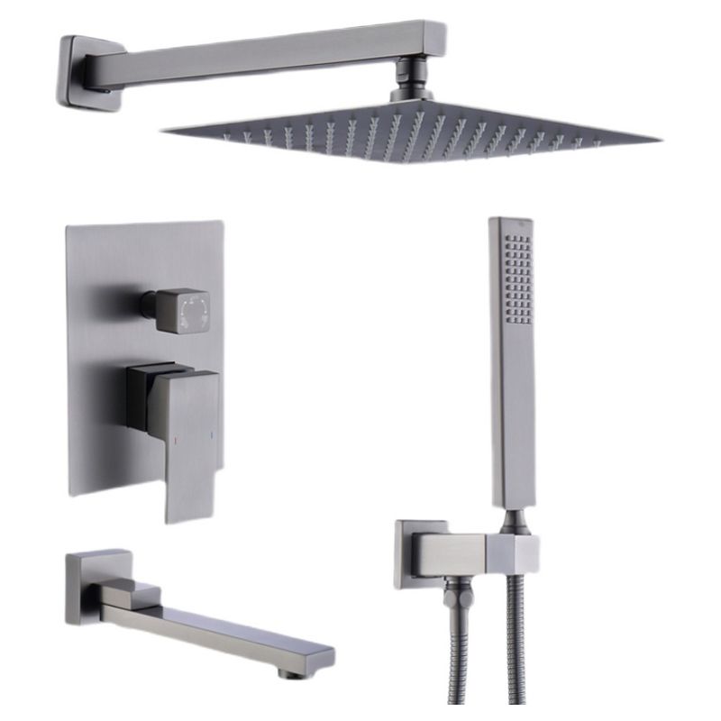 Shower System Massage Jet Lever Handheld Shower Head Shower Combo Clearhalo 'Bathroom Remodel & Bathroom Fixtures' 'Home Improvement' 'home_improvement' 'home_improvement_shower_faucets' 'Shower Faucets & Systems' 'shower_faucets' 'Showers & Bathtubs Plumbing' 'Showers & Bathtubs' 1200x1200_b1f4a0fa-0a67-4108-9bb4-da95ab3f0405