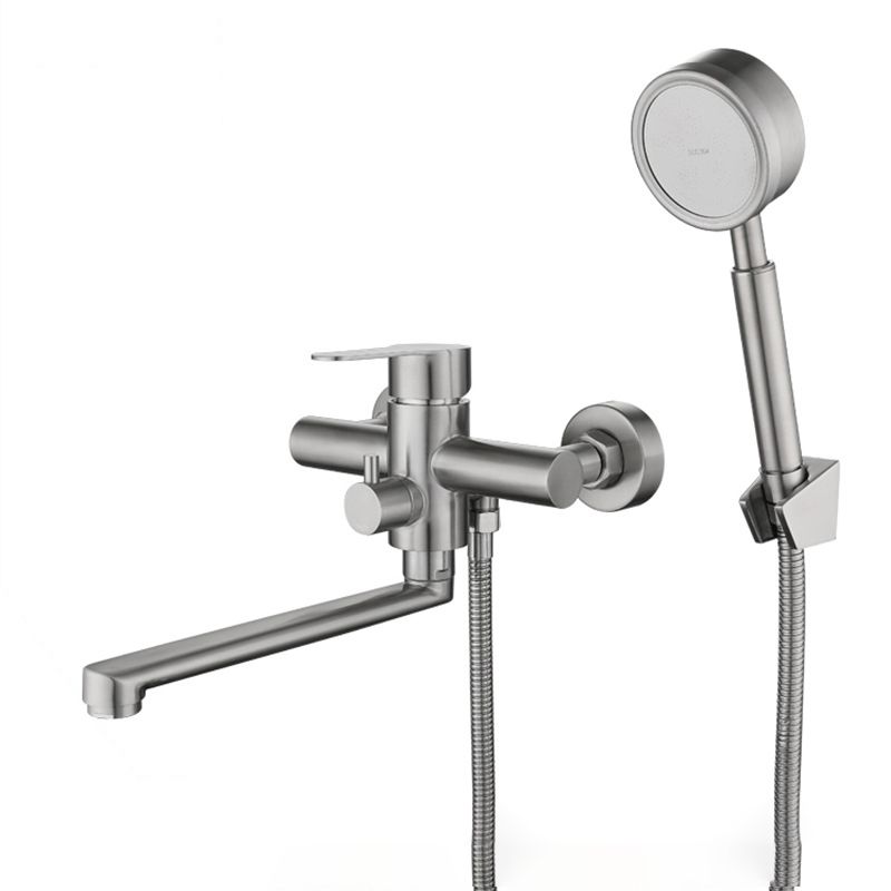 Contemporary Bridge-Style Kitchen Faucet Low Profile with Side Spray Clearhalo 'Home Improvement' 'home_improvement' 'home_improvement_kitchen_faucets' 'Kitchen Faucets' 'Kitchen Remodel & Kitchen Fixtures' 'Kitchen Sinks & Faucet Components' 'kitchen_faucets' 1200x1200_b1f6cb4d-6d56-4015-a5b3-7d0206cd6ff1