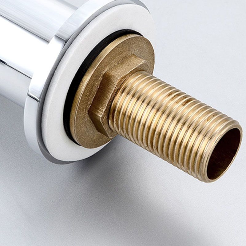 Contemporary Bathroom Faucet Deck Mounted Copper Low Arc Roman Tub Set Clearhalo 'Bathroom Remodel & Bathroom Fixtures' 'Bathtub Faucets' 'bathtub_faucets' 'Home Improvement' 'home_improvement' 'home_improvement_bathtub_faucets' 1200x1200_b23c0018-46ed-464a-bfd3-2745e9fe97f0