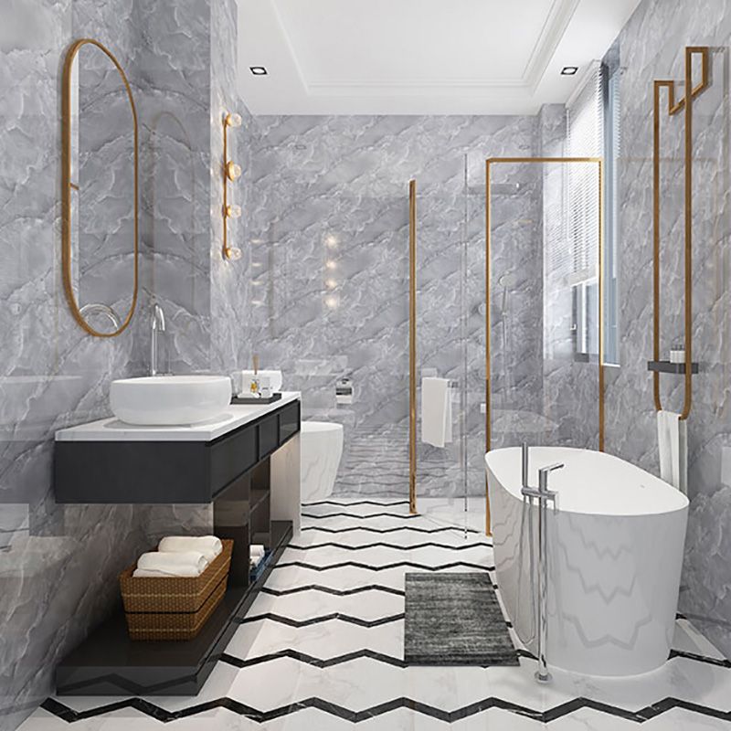 Modern Peel and Stick Tiles Rectangular Peel and Stick Backsplash 10 Pack Clearhalo 'Flooring 'Home Improvement' 'home_improvement' 'home_improvement_peel_stick_blacksplash' 'Peel & Stick Backsplash Tile' 'peel_stick_blacksplash' 'Walls & Ceilings' Walls and Ceiling' 1200x1200_b25396e7-d602-4994-a9aa-aa1550df21b2