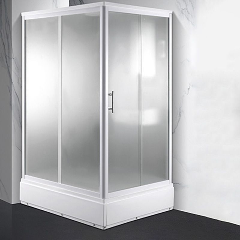 Contemporary Shower Stall Frosted Rectangle Shower Stall with Ceiling Clearhalo 'Bathroom Remodel & Bathroom Fixtures' 'Home Improvement' 'home_improvement' 'home_improvement_shower_stalls_enclosures' 'Shower Stalls & Enclosures' 'shower_stalls_enclosures' 'Showers & Bathtubs' 1200x1200_b255e2b8-1b75-4662-ba5a-fdcb6e58d07b