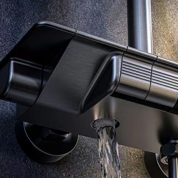 Wall Mounted Shower Arm Shower Faucet Adjustable Metal Shower System with Slide Bar Clearhalo 'Bathroom Remodel & Bathroom Fixtures' 'Home Improvement' 'home_improvement' 'home_improvement_shower_faucets' 'Shower Faucets & Systems' 'shower_faucets' 'Showers & Bathtubs Plumbing' 'Showers & Bathtubs' 1200x1200_b262f66d-ffa6-4c16-9f0b-70688d8974fd