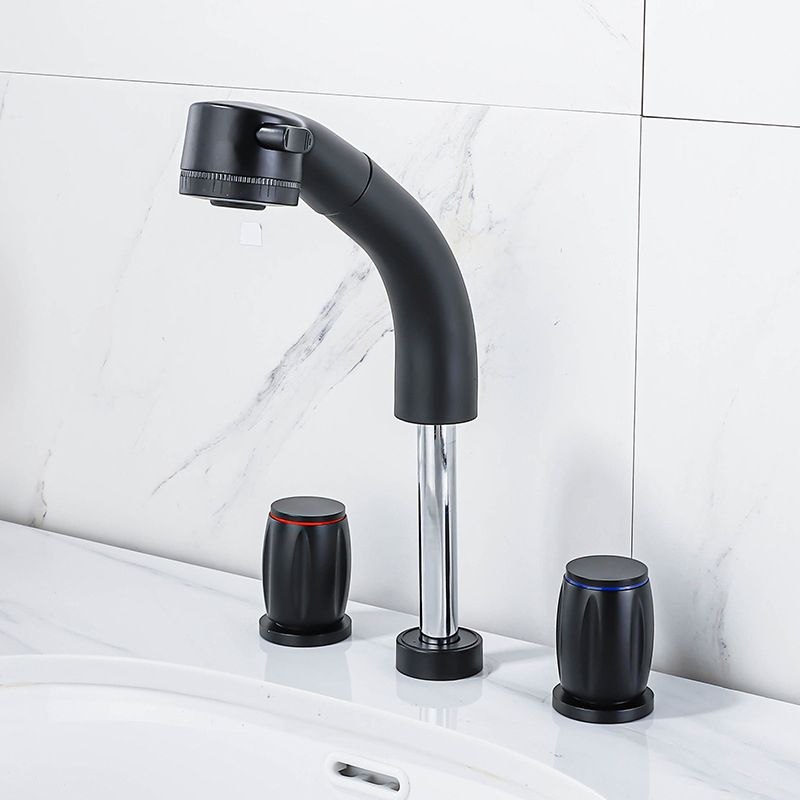 Widespread Bathroom Sink Faucet Double Handle Faucet with 3 Holes Clearhalo 'Bathroom Remodel & Bathroom Fixtures' 'Bathroom Sink Faucets' 'Bathroom Sinks & Faucet Components' 'bathroom_sink_faucets' 'Home Improvement' 'home_improvement' 'home_improvement_bathroom_sink_faucets' 1200x1200_b273170d-b1c9-4745-9a47-7602d29e1534