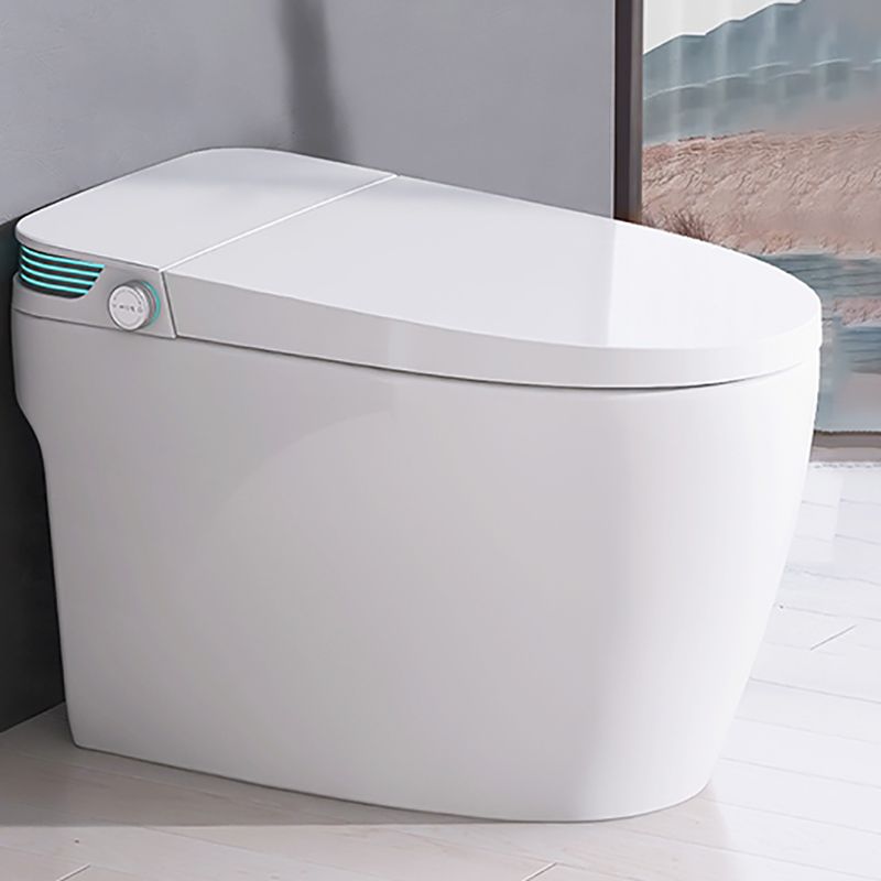 Contemporary Floor Mount Bidet with Warm Air Dryer and Remote Clearhalo 'Bathroom Remodel & Bathroom Fixtures' 'Bidets' 'Home Improvement' 'home_improvement' 'home_improvement_bidets' 'Toilets & Bidets' 1200x1200_b275649a-b7bd-46bf-919f-6f9c9a2ab09e
