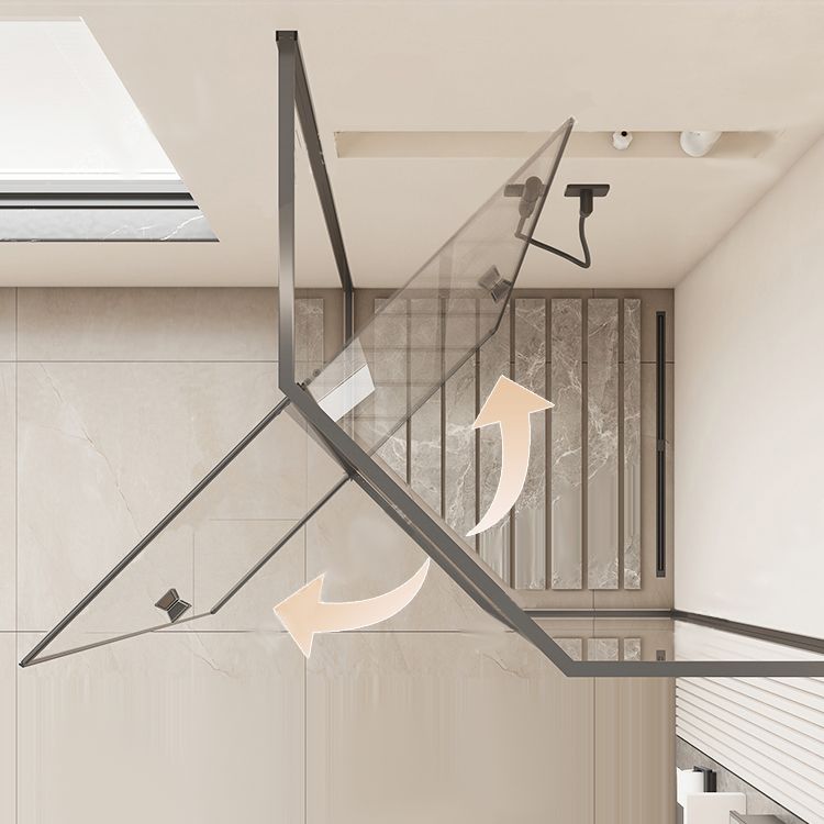 Pivot Framed Shower Bath Door Transparent Clear Shower Bath Door Clearhalo 'Bathroom Remodel & Bathroom Fixtures' 'Home Improvement' 'home_improvement' 'home_improvement_shower_tub_doors' 'Shower and Tub Doors' 'shower_tub_doors' 'Showers & Bathtubs' 1200x1200_b2844120-0312-4b3c-92dc-46c42f933735